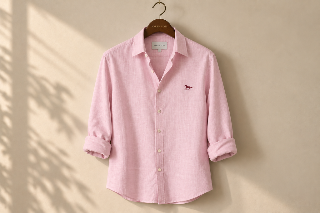 Jaipur Pink || Linen Shirt for men
