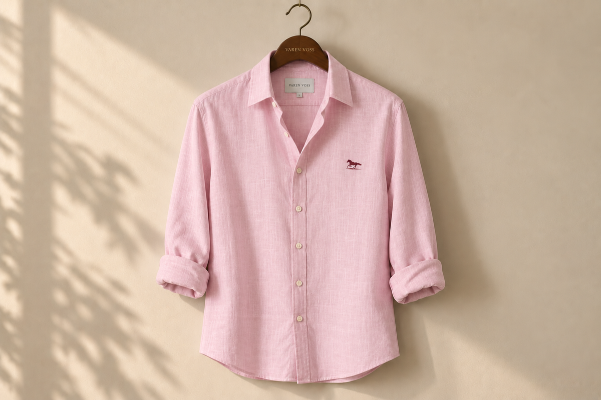 Jaipur Pink || Linen Shirt for men