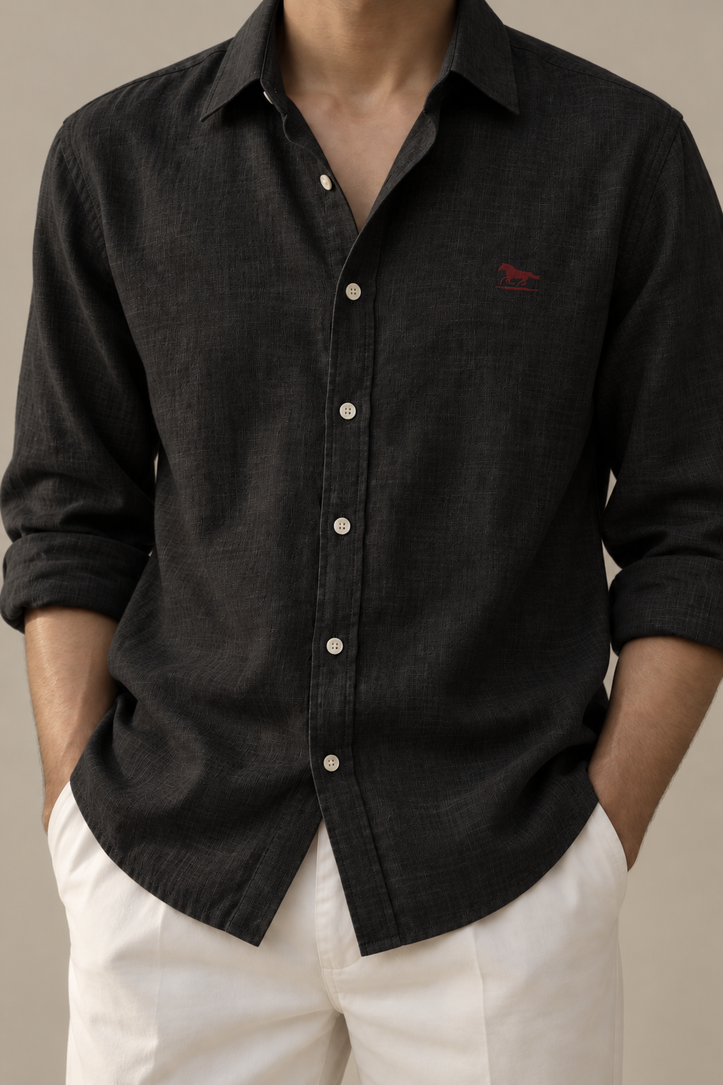 Signature Black || Heavy Cotton Shirt